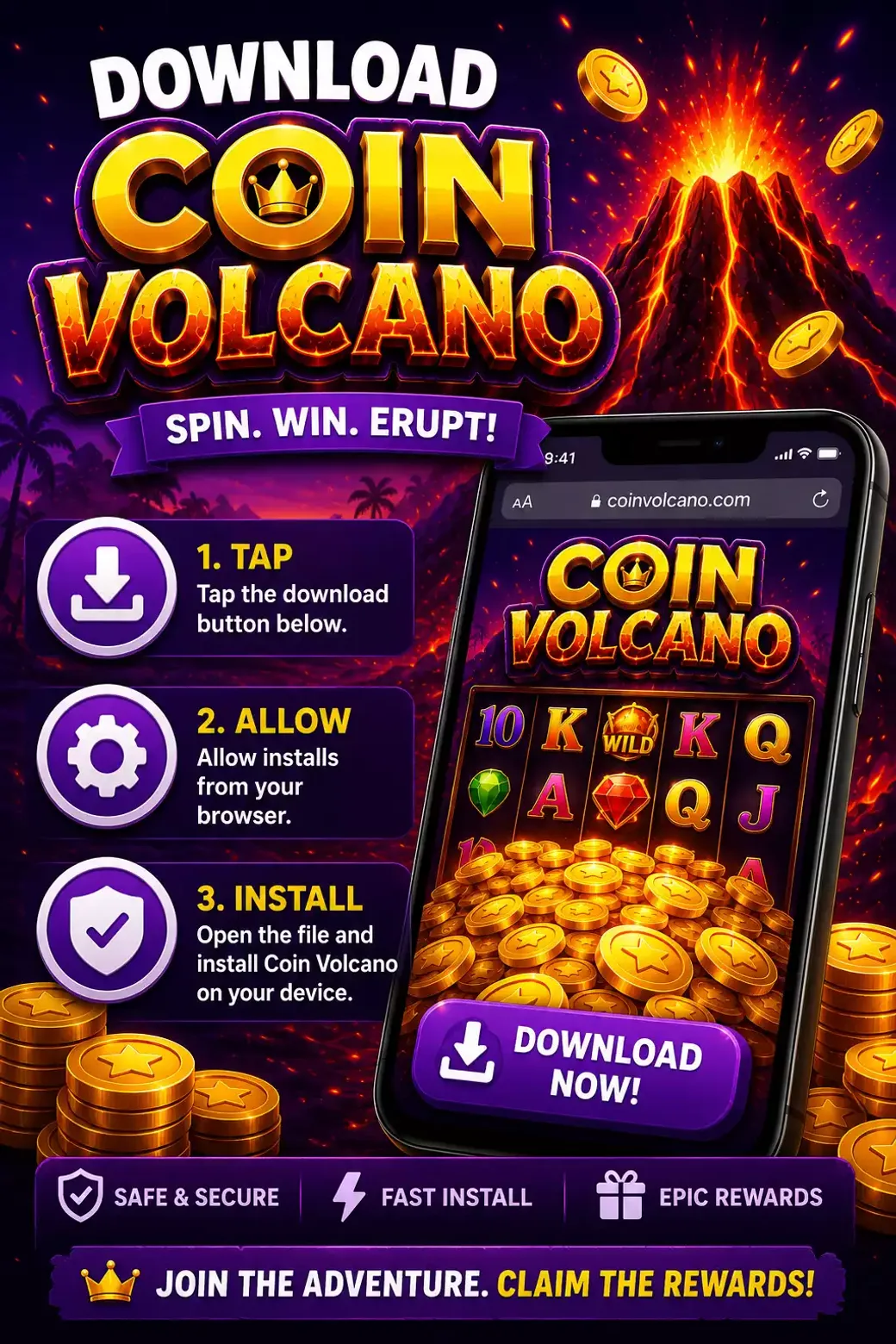 Download Coin Volcano Browser EN 3