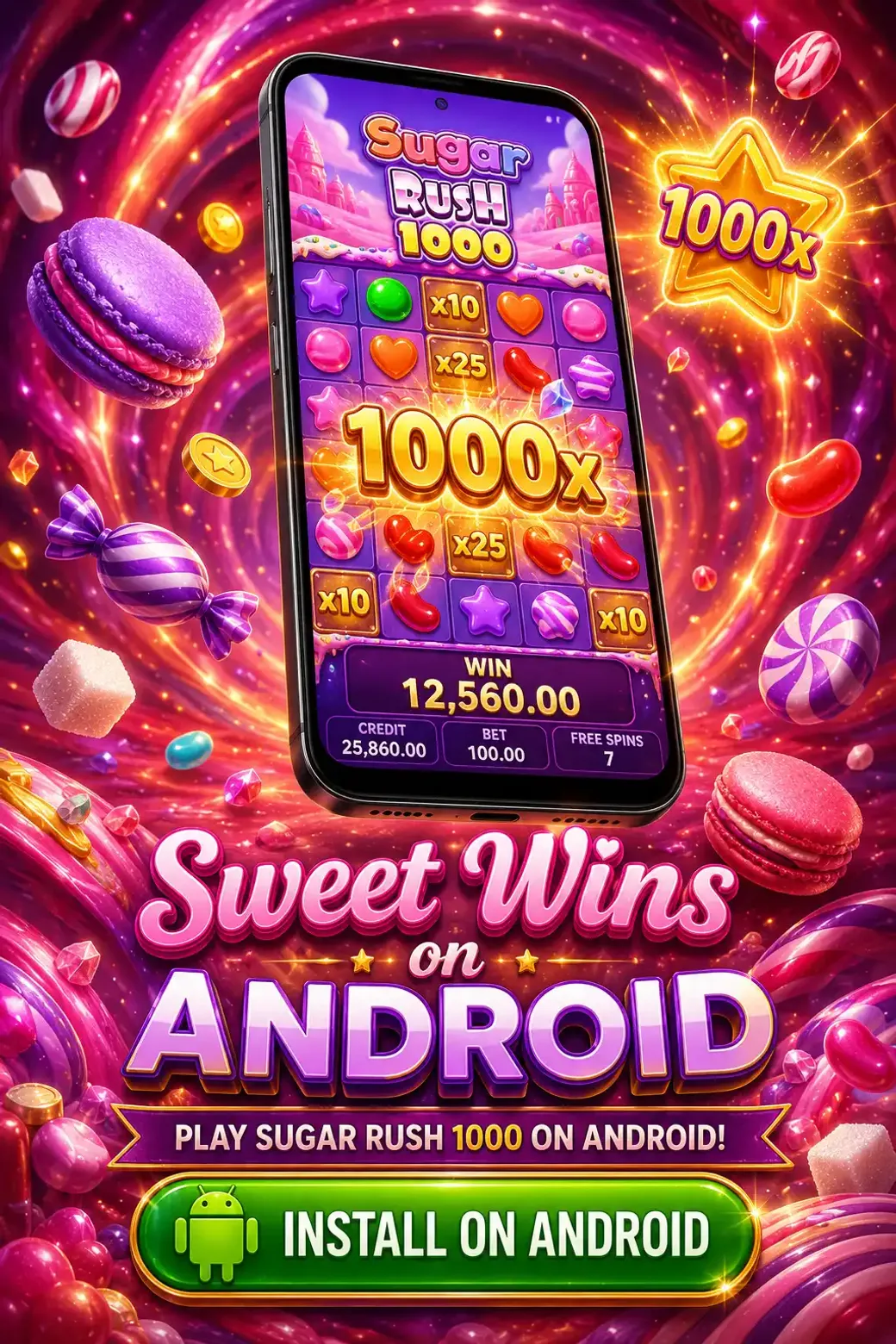 Download Sugar Rush 1000 Android EN 3